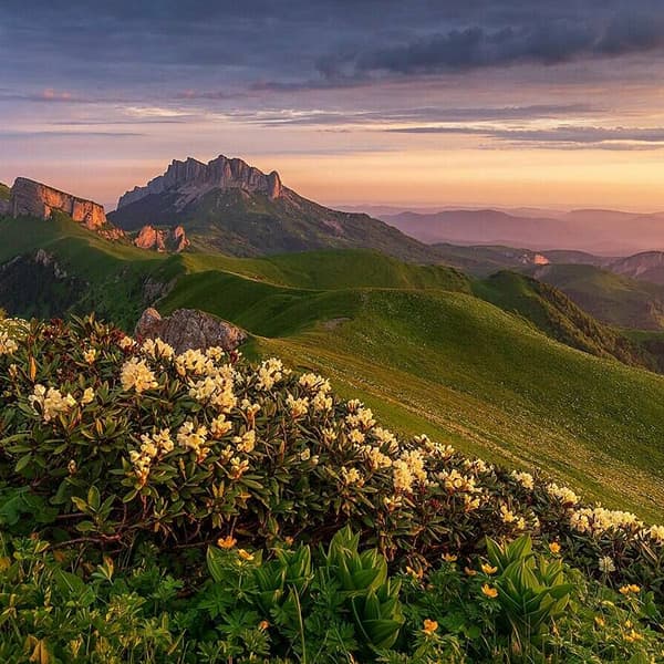 Закат в горах